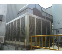 75Kw不銹鋼中央環(huán)?？照{(diào)安裝（超遠距離送風，崗位降溫神器）